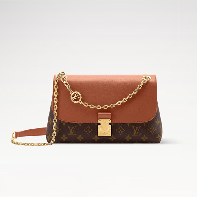 lv louis vuitton madeleine mm monogram coated canvas shoulder bag #m28611